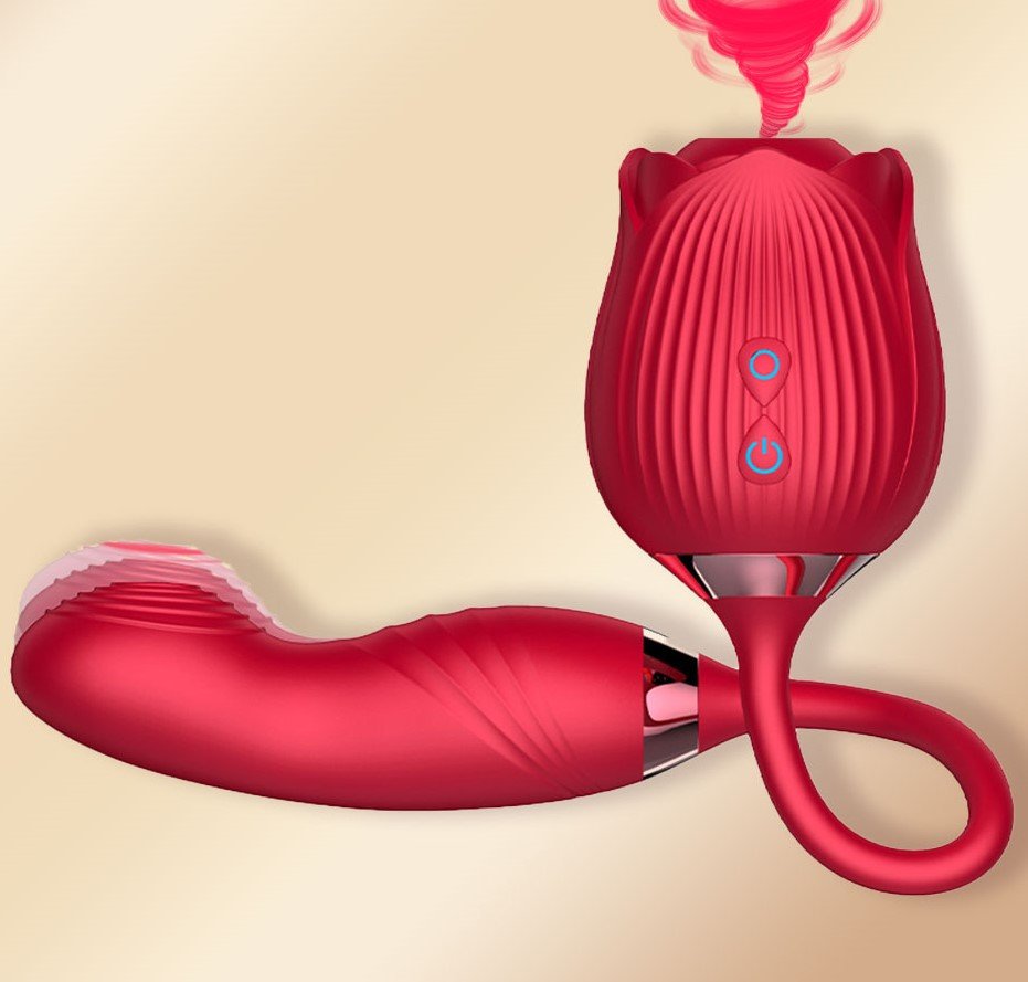 OBSESSD G-SPOT CLITORIS ROSE & FLAPPING VIBRATOR